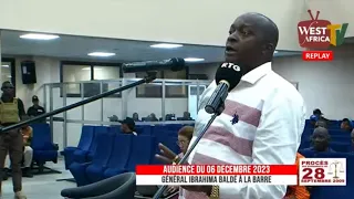 Le déballage du général Ibrahima BALDE au procès du 28 septembre 2009