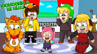 ¡MIS AMIGOS CONOCEN A MI HIJA! 😁 ✨ 🤣 | SRGATO Y MOSITA JUEGAN CON FLORCITA10, MINIMARVIN Y MRONI