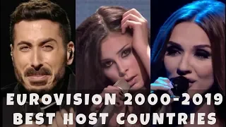 EUROVISION 2000-2019 | TOP 20 BEST HOST COUNTRIES