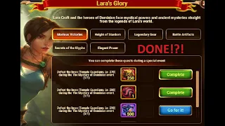 Important boss updates with new line ups, opening Lara dolls - Tomb raider boxes and event shop