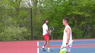 Bulldog Men's Tennis NCAA Tournament vs Grand Valley - Highlights and Mark Doren Interview