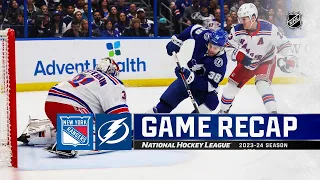 Rangers @ Lightning 12/30 | NHL Highlights 2023