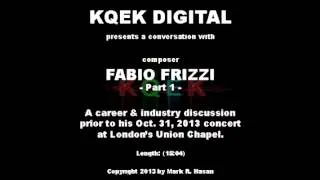 Frizzi to Fulci - a podcast with Fabio Frizzi, Part 1 (October 24, 2013)