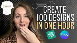 How To Create 100 T-Shirt Designs In 1 Hour For FREE With Canva + Chat GPT (For Etsy POD)