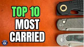 10 MOST CARRIED EDC Folding Knives - April 2024