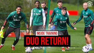 Martial & Evans Return To Training Ahead Of Crystal Palace! 🏃‍♂️ | INSIDE TRAINING