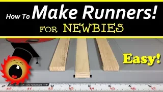 Easy! Make Runners for Table Saw Sleds!