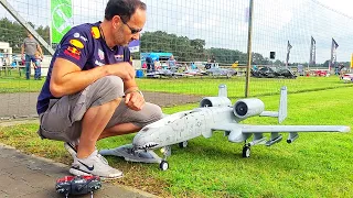 SUPER SCALE A-10 WARTHOG WITH REAL TURBINE! RC JET MODEL FLIGHT DEMONSTRATION