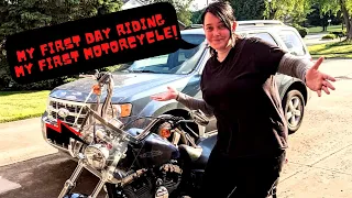 My First Day Riding My Very First Motorcycle - Harley Davidson Sportster 72