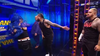 Mia Yim slaps Jimmy Uso in the face - WWE SmackDown 9/29/2023