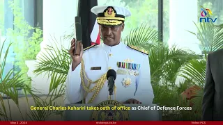 General Charles Kahariri takes oath of office as Chief of Defence Forces