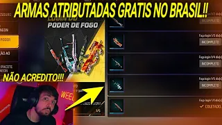 WEEDZAO FICOU SEM ACREDITAR AO VER QUE A GARENA TA DANDO ARMAS ATRIBUTADAS GRATIS NO BRASIL!!