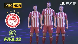 OLYMPIAKOS CFP on FIFA 22 PS5 - Player Faces and Ratings - 4K 60FPS HDR