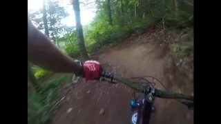 Raging River descent with a gnarly 5 year old shredder