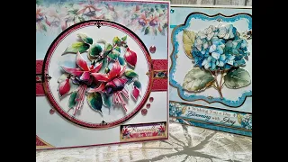 Crafting with Hunkydory In Full Bloom decolarge collection - Hydrangea Bloom & Fabulous Fuchsia