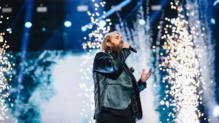 Chris Kläfford sjunger Treading water i Idol 2017 - Idol Sverige (TV4)