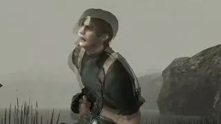 Leon falling to the ground MEME fart and moan edition