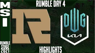 RNG vs DK Highlights | MSI 2021 Rumble Group Day 5 | Royal Never Give Up vs Damwon KIA