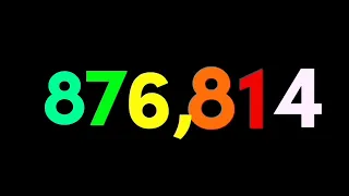 Numbers 0 to 1 billion with sound effects