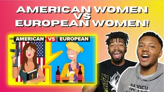 AMERICANS React To American Girls vs European Girls - How Do They Compare?