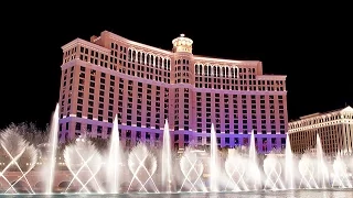 FOUNTAIN SHOW LAS VEGAS AT HOTEL BELLAGIO ON STRIP ROAD 2016