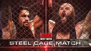 Roman Reigns vs Braun Strowman Steel Cage match Kane Returns W