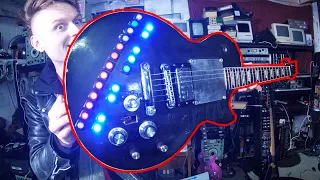 A Very Strange Modified Gibson Les Paul Synthesizer