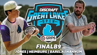 2023 Discraft Great Lakes Open | FINAL RD, B9 | Jones, Heimburg, Barela, Hannum | Playoffs