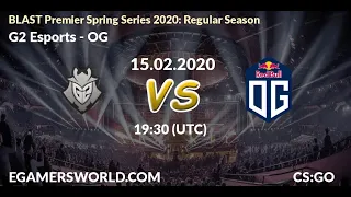 G2 vs. OG at BLAST Premier Spring Series 2020