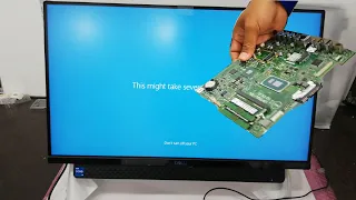 Dell inspiron 7700 AIO i5 11th GEN Mainboard Replace