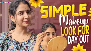 Simple Makeup Look for Day Out || Deepika || Deepika Vlogs || Deepika Rangaraju || Strikers