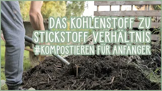 Das Kohlenstoff zu Stickstoff Verhältnis 👍 Kompostieren für Anfänger #C:N #kompostieren #Kompost