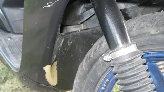Как мне неудачно помыли скутер :(((