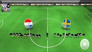 NETHERLANDS vs SWEDEN | Stickman Soccer 2018 Gameplay 7 #southmgames #stickmansoccer
