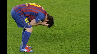 مبارة برشلونة وتشيلسي (أياب دوري ابطال أوروبا) 2012 دموع الأسطورة ميسي