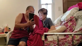 My mom singing with me before she passed away: Day 04-04-2023