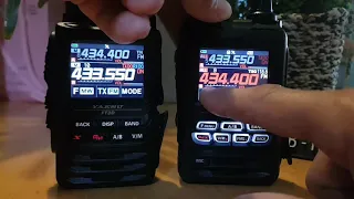 YAESU FT5D YAESU FT3D -Menu Differences - Comparison