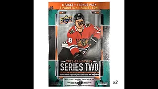 NHL 2023-24 Upper Deck Series 2 - Two More Mega Box Openings