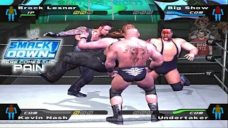 Fatal 4 Way | Smackdown Difficulty | Here Comes The Pain | Brock Lesnar is OP