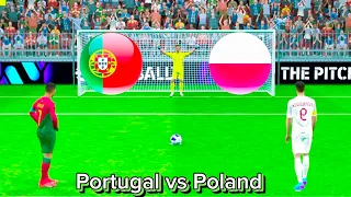 Cristiano Ronaldo vs R.Lewandowski | Portugal vs Poland | Penalty Shootout eFootball Mobile 2024