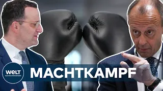 Machtkampf um CDU-Vorsitz: MERZ will RÖTTGEN verhindern - Teamlösung mit SPAHN?