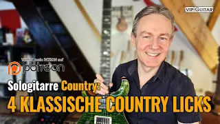 Sologitarre Country: 4 klassische Country Licks