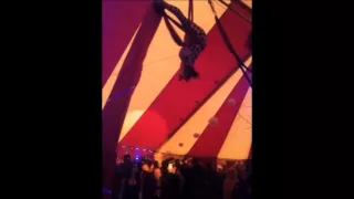 Eloise. Aerial silks at The Masked Ball Narnia