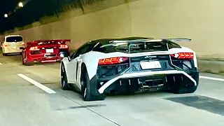 [LOUD] Crazy sound of two Lamborghini.