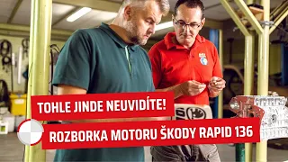 Exkluzivní rozborka motoru Škody Rapid 136. Tohle jinde neuvidíte!