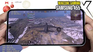 Samsung Galaxy A55 Call of Duty Warzone Gaming test | Exynos 1480, 120Hz Display