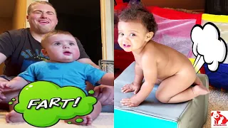 The funniest baby makes super farts 💨💨💨 #004 - Baby Farts on Dad - Funny Pets Moments