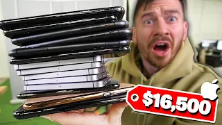 I Paid $2,500 for $16,500 Worth of iPHONES!! Apple Return Pallet Unboxing!