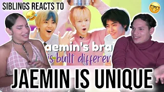 he has to be THE FUNNIEST KPOP IDOL 😂🙃| Siblings react to "Na, Jaemin's brain is built different" 🤣