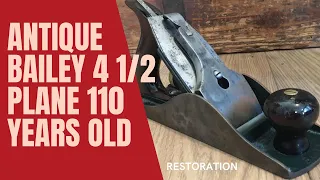 Restoration of an antique Stanley Bailey no. 4 1/5 Plane 110 Years old